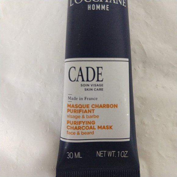L'Occitane CADE Men's PURIFYING CHARCOAL MASK 1 oz/ 30 ml New - Picture 3 of 5